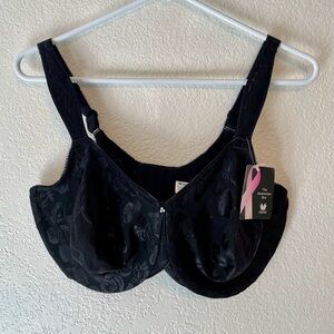 Wacoal Black Floral Bra- NWT- the awareness bra.